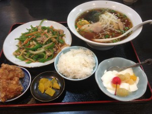 青椒肉絲定食