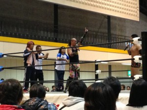メインで勝利した堀口元気H.A.Gee.Mee!!