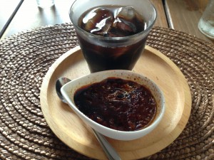 ブリュレ(?)とアイスコーヒー