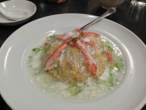 餡かけ蟹玉